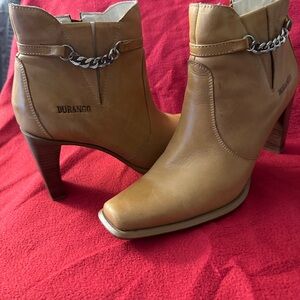 Durango Women's Brown Leather Heeled Boots